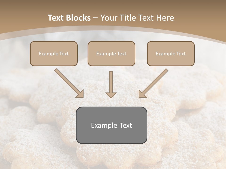 Powdered Gingerbread Cookies Pastry PowerPoint Template