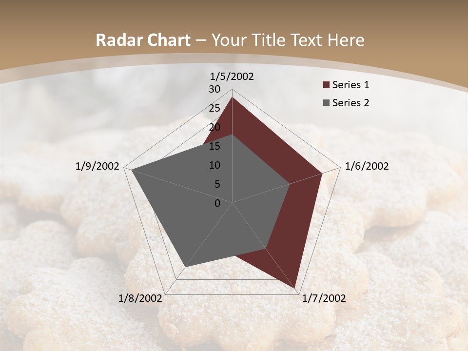 Powdered Gingerbread Cookies Pastry PowerPoint Template