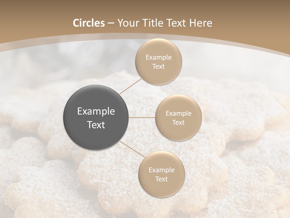 Powdered Gingerbread Cookies Pastry PowerPoint Template