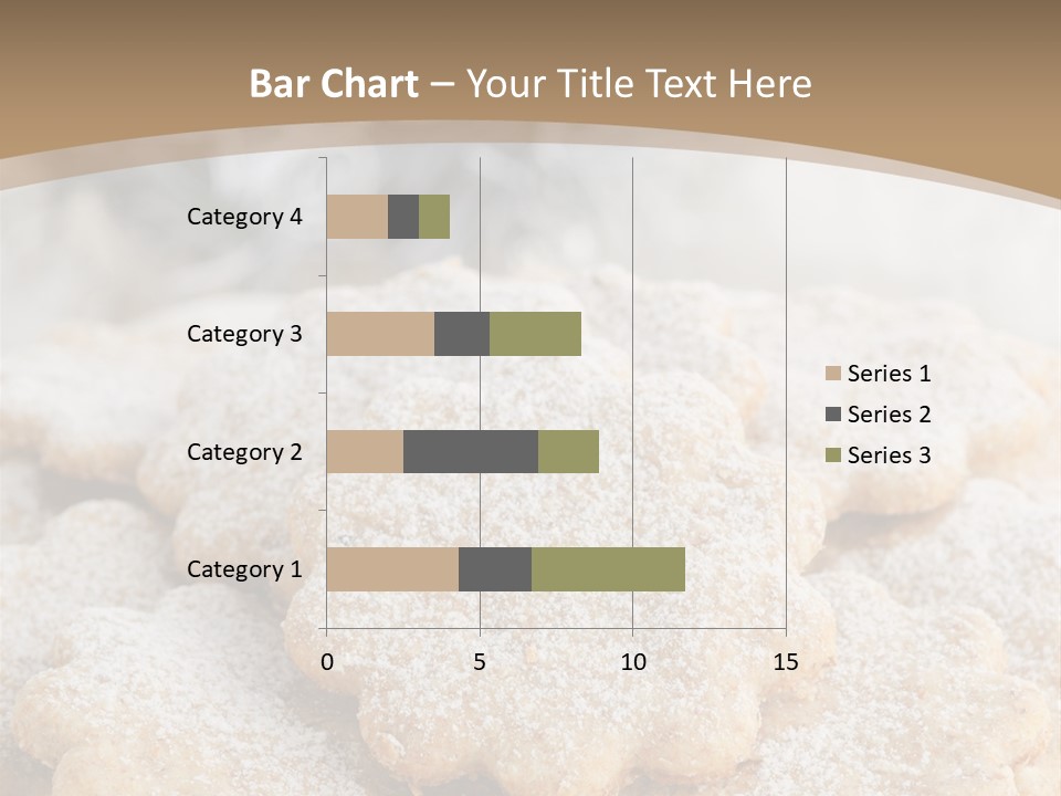 Powdered Gingerbread Cookies Pastry PowerPoint Template
