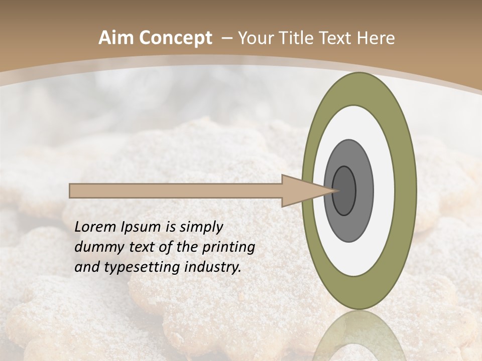 Powdered Gingerbread Cookies Pastry PowerPoint Template