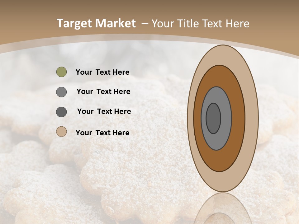 Powdered Gingerbread Cookies Pastry PowerPoint Template
