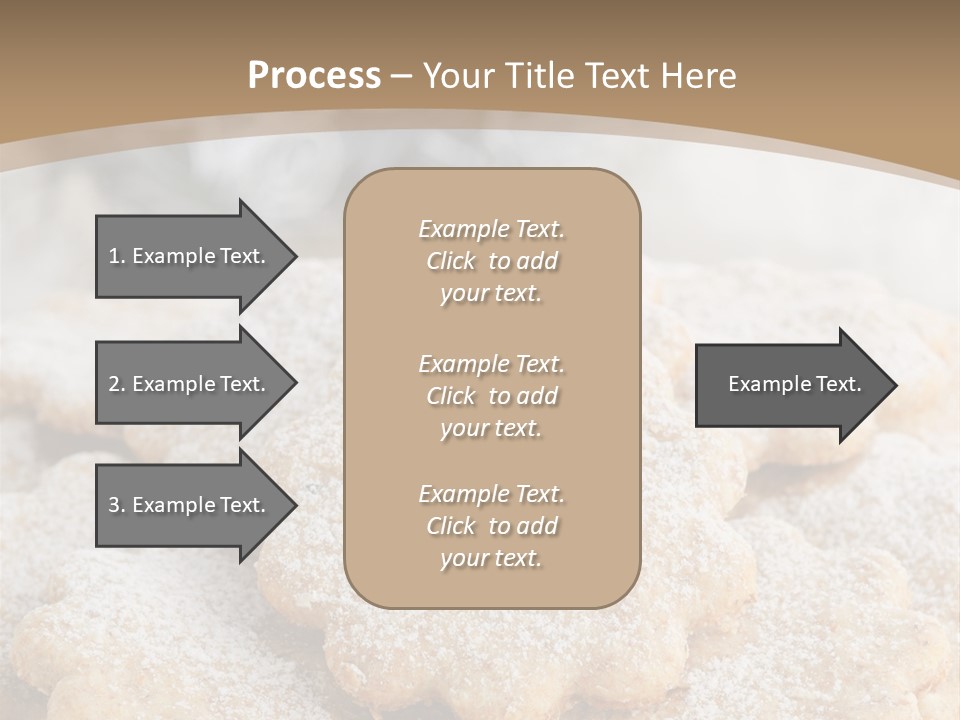 Powdered Gingerbread Cookies Pastry PowerPoint Template