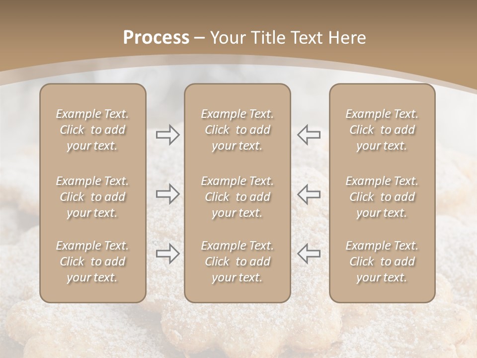Powdered Gingerbread Cookies Pastry PowerPoint Template