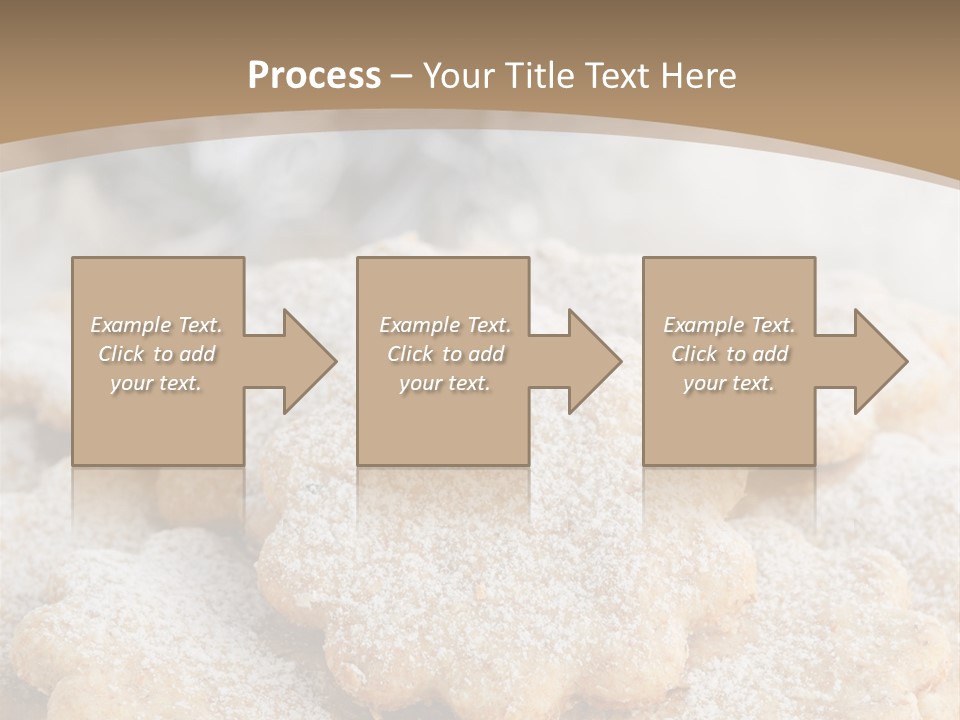 Powdered Gingerbread Cookies Pastry PowerPoint Template
