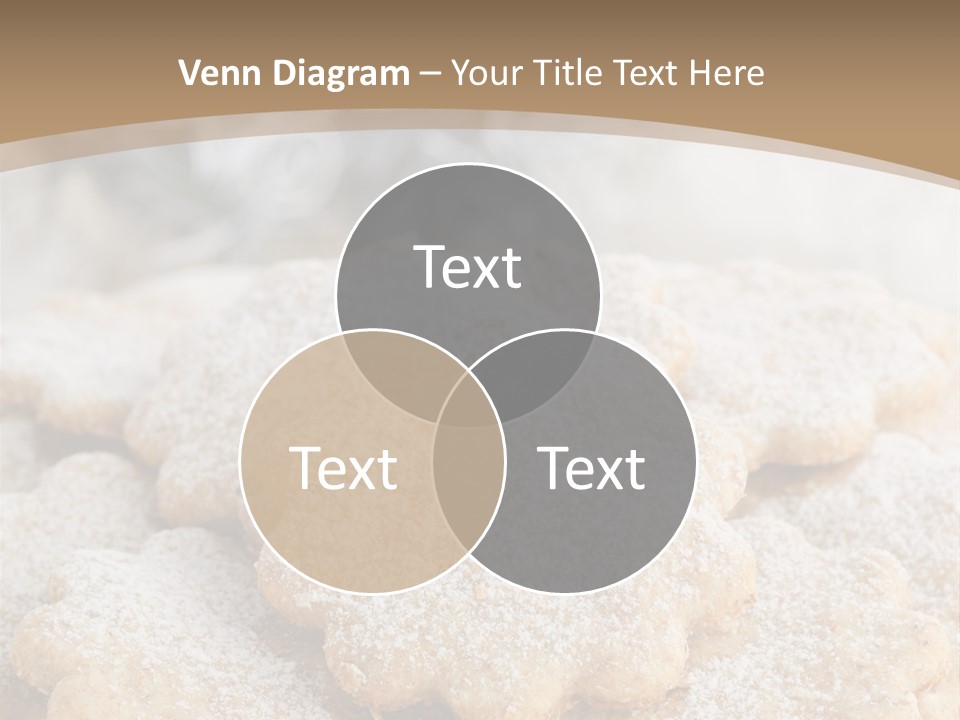 Powdered Gingerbread Cookies Pastry PowerPoint Template