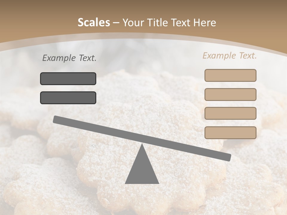 Powdered Gingerbread Cookies Pastry PowerPoint Template