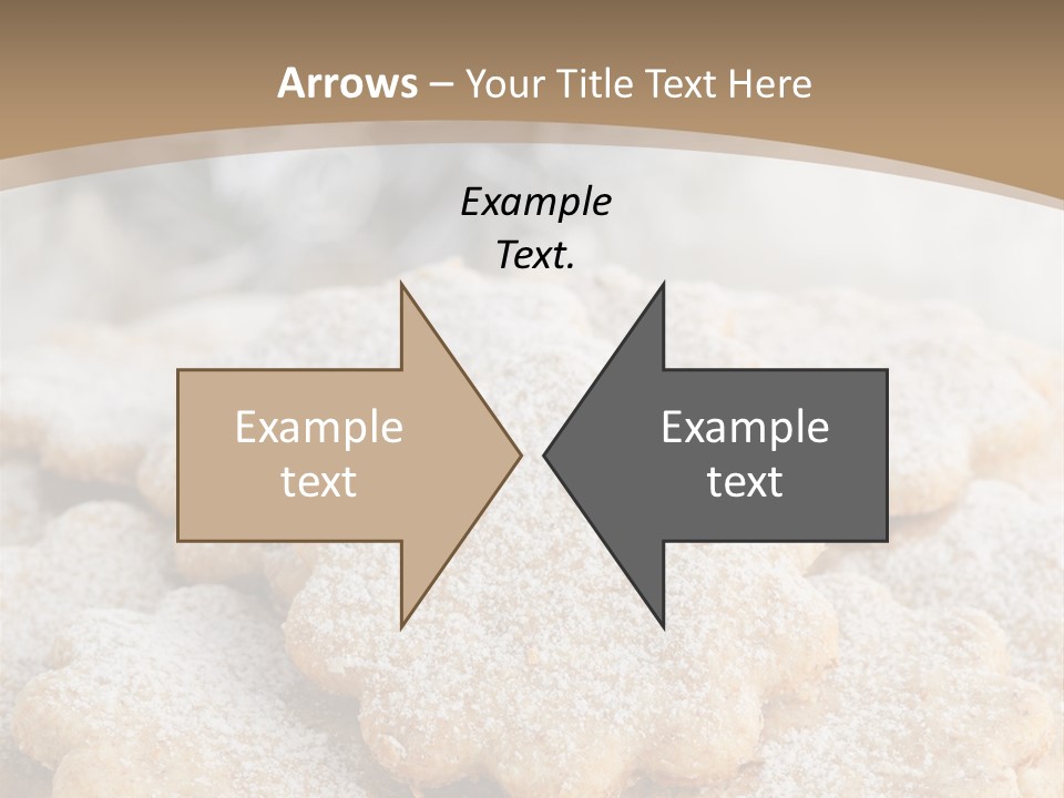 Powdered Gingerbread Cookies Pastry PowerPoint Template