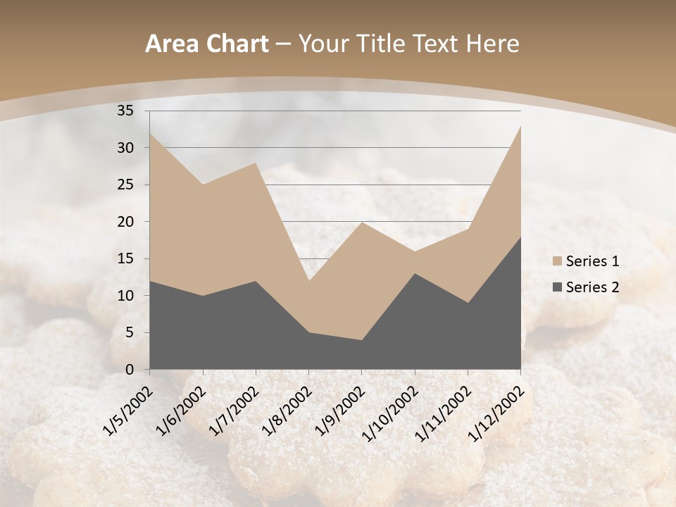 Powdered Gingerbread Cookies Pastry PowerPoint Template