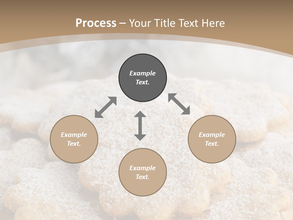 Powdered Gingerbread Cookies Pastry PowerPoint Template