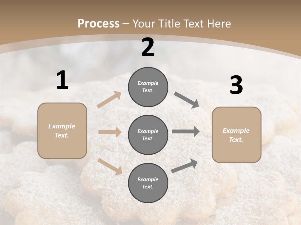 Powdered Gingerbread Cookies Pastry PowerPoint Template
