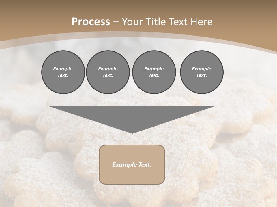 Powdered Gingerbread Cookies Pastry PowerPoint Template