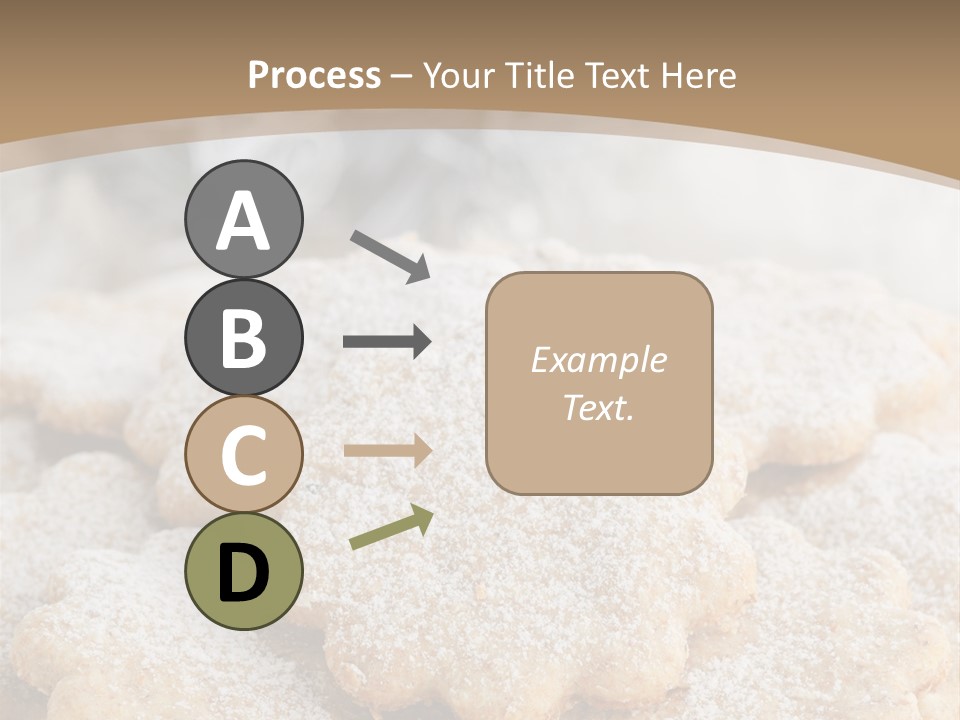 Powdered Gingerbread Cookies Pastry PowerPoint Template