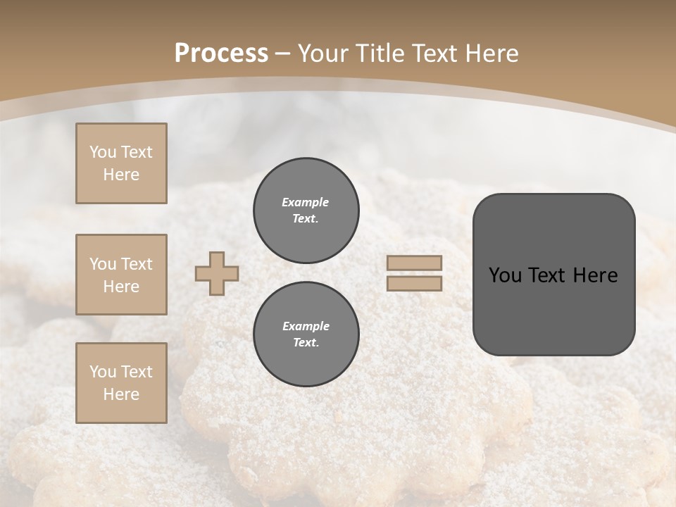 Powdered Gingerbread Cookies Pastry PowerPoint Template