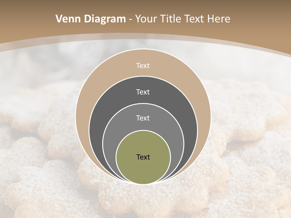 Powdered Gingerbread Cookies Pastry PowerPoint Template