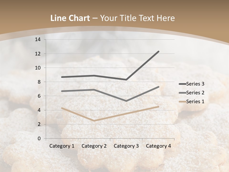 Powdered Gingerbread Cookies Pastry PowerPoint Template