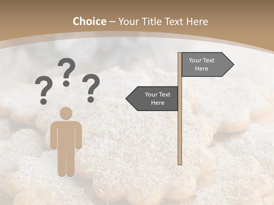 Powdered Gingerbread Cookies Pastry PowerPoint Template