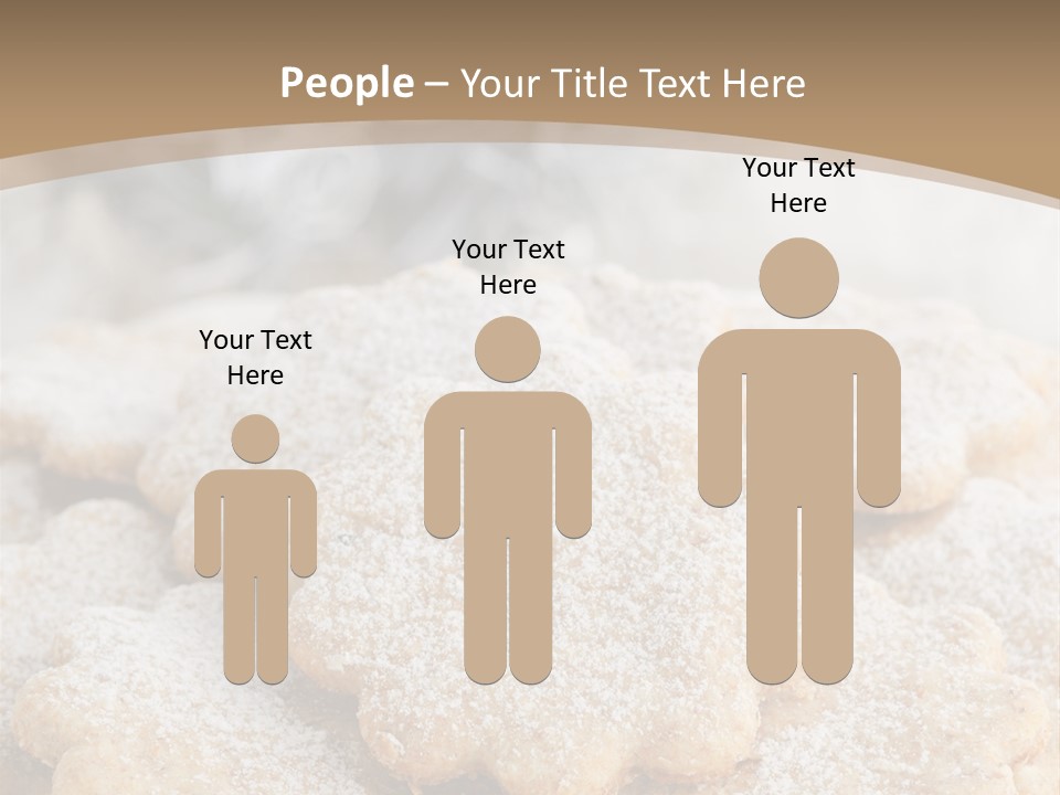 Powdered Gingerbread Cookies Pastry PowerPoint Template