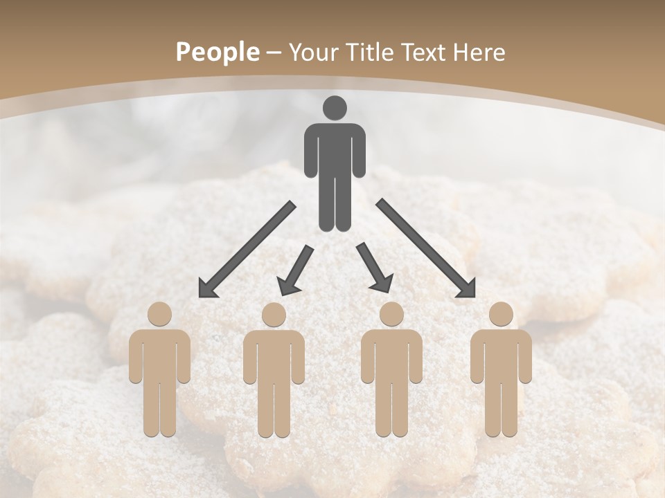 Powdered Gingerbread Cookies Pastry PowerPoint Template