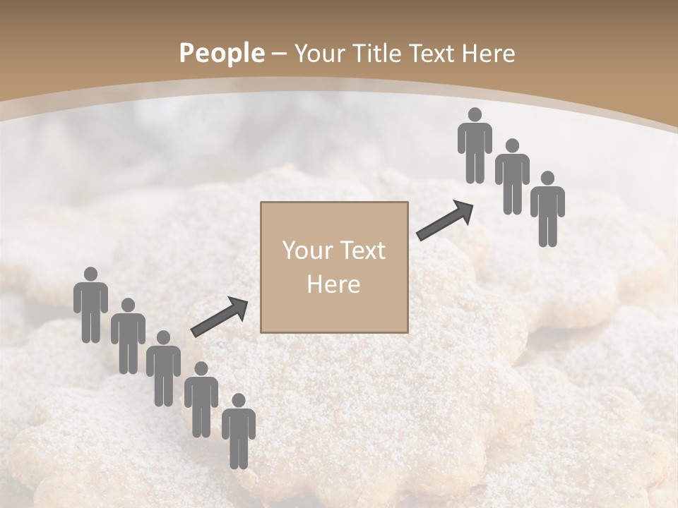 Powdered Gingerbread Cookies Pastry PowerPoint Template