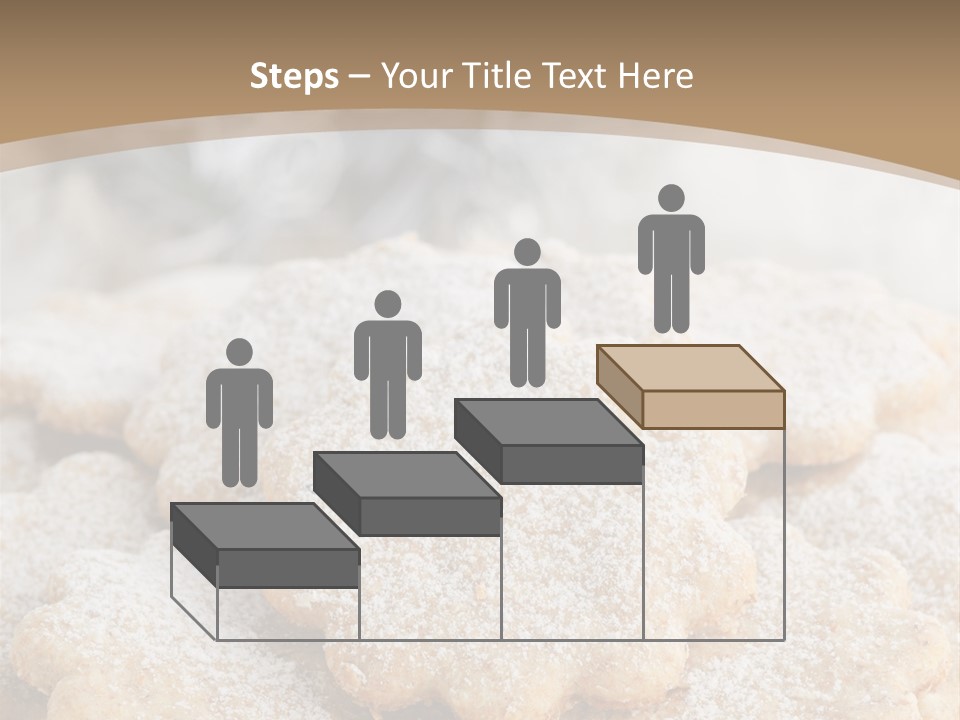 Powdered Gingerbread Cookies Pastry PowerPoint Template
