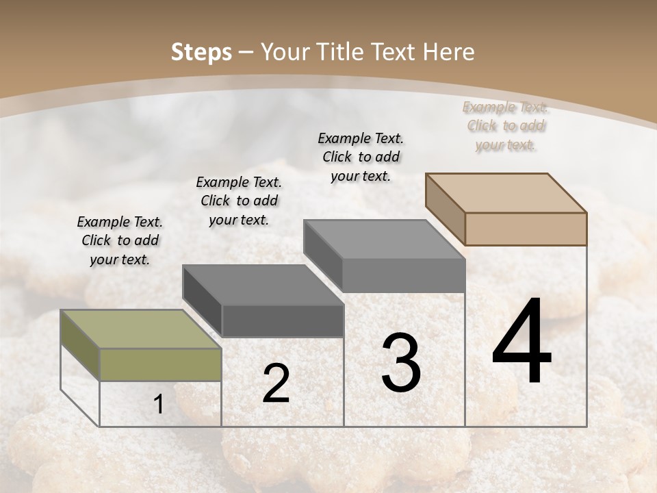 Powdered Gingerbread Cookies Pastry PowerPoint Template