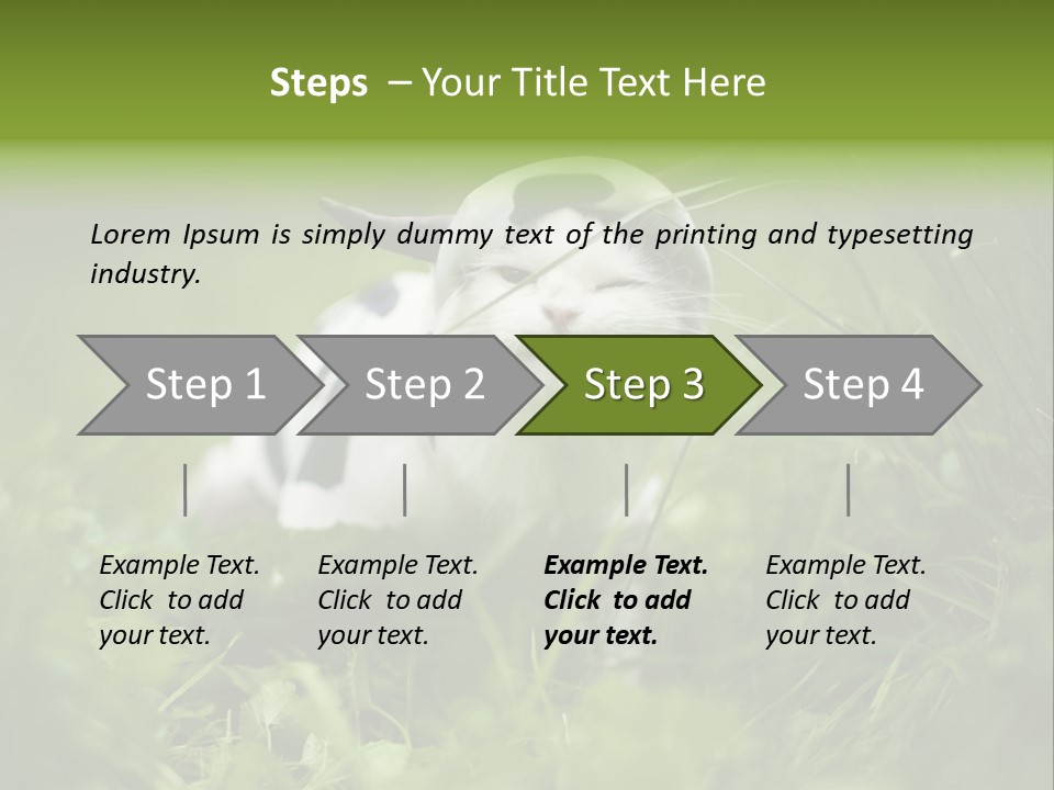 Horns Sheep White PowerPoint Template