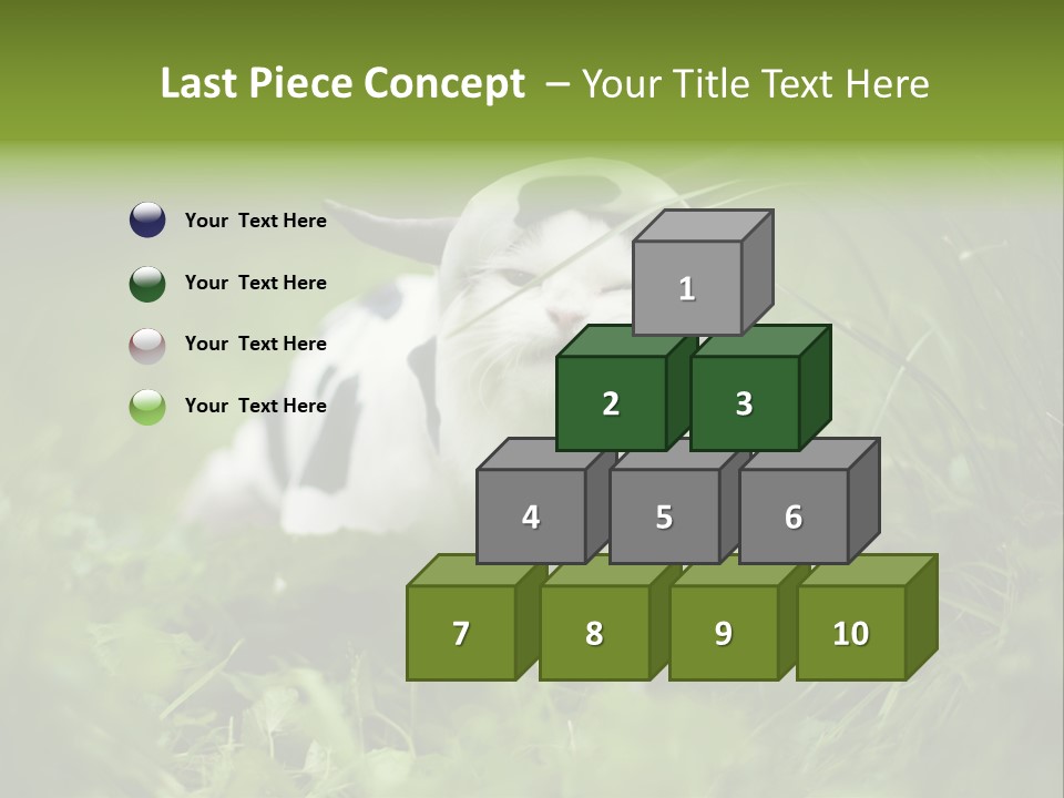 Horns Sheep White PowerPoint Template