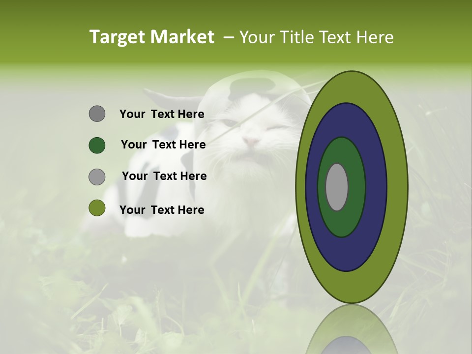 Horns Sheep White PowerPoint Template