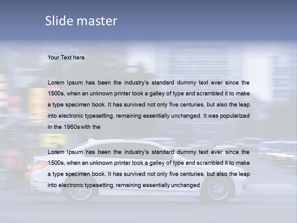 Metropolitan Bmw Apartment PowerPoint Template