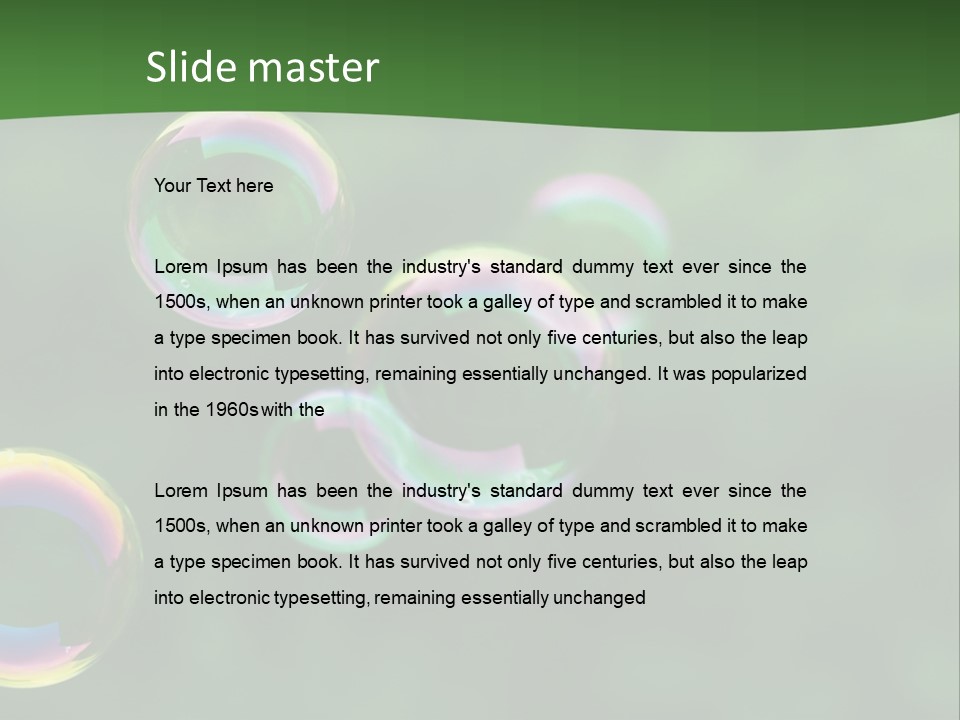 Midair Childhood Reflection PowerPoint Template