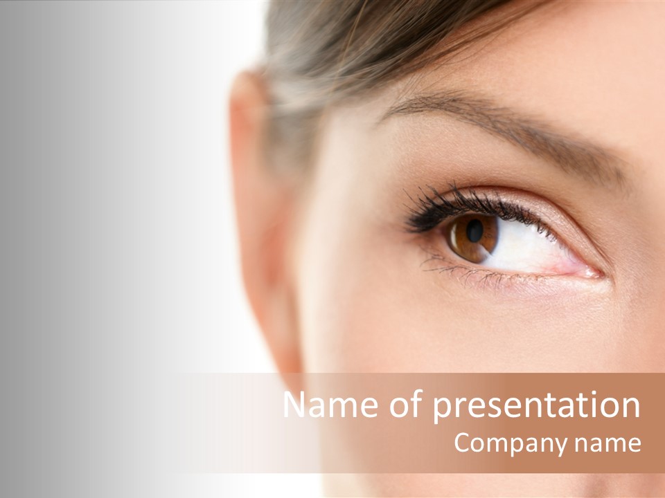 Eyelid Skin Healthy PowerPoint Template