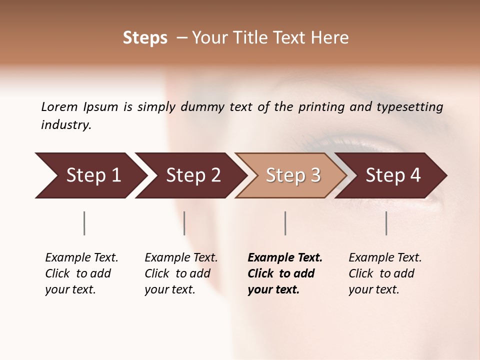 Eyelid Skin Healthy PowerPoint Template