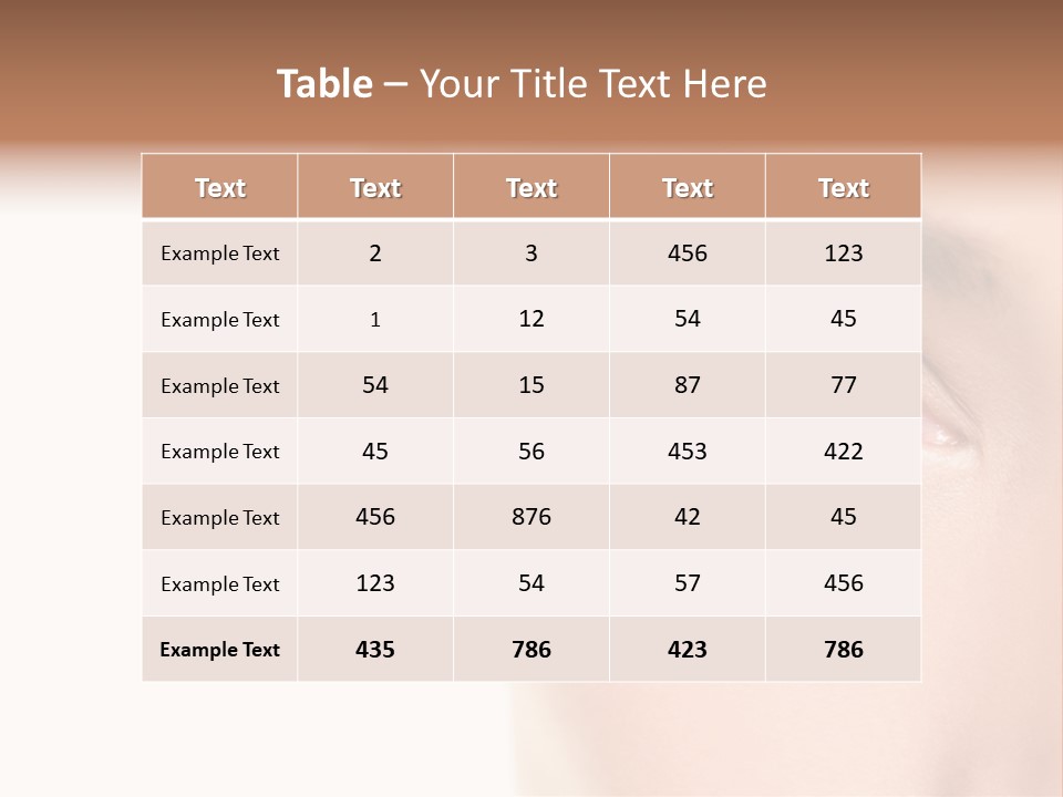Eyelid Skin Healthy PowerPoint Template