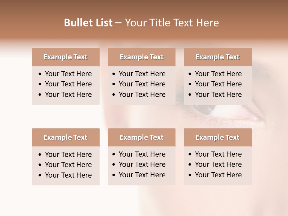 Eyelid Skin Healthy PowerPoint Template