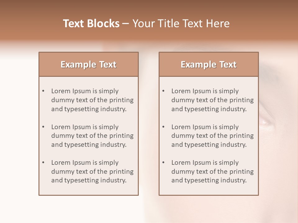 Eyelid Skin Healthy PowerPoint Template