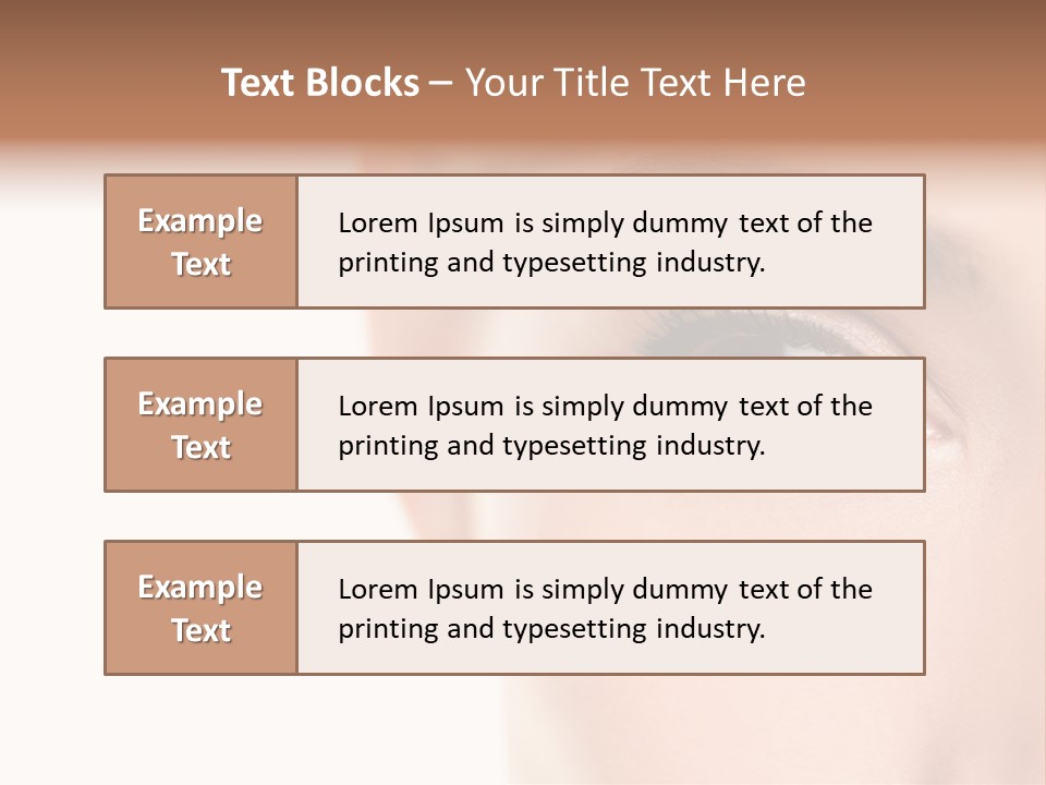 Eyelid Skin Healthy PowerPoint Template