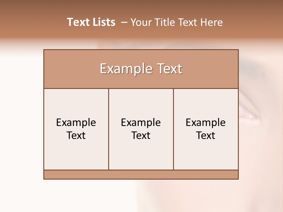 Eyelid Skin Healthy PowerPoint Template
