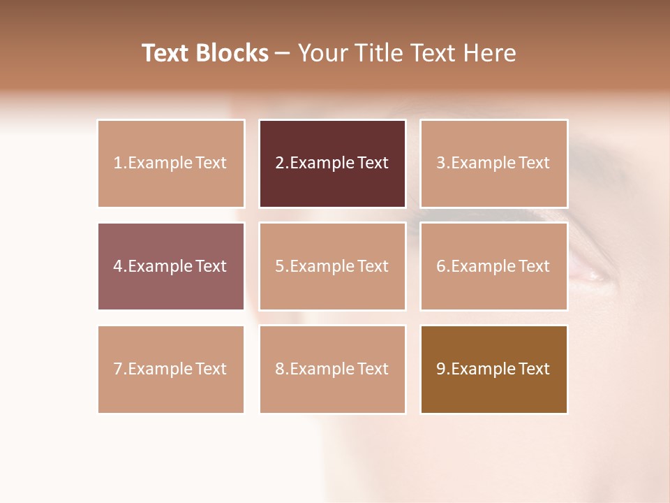 Eyelid Skin Healthy PowerPoint Template