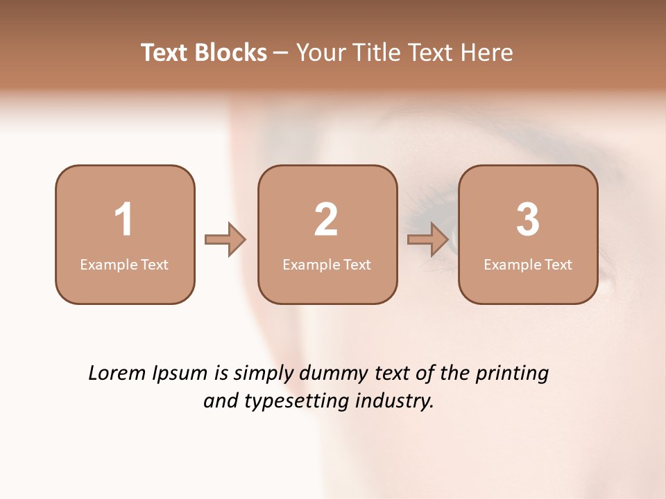 Eyelid Skin Healthy PowerPoint Template
