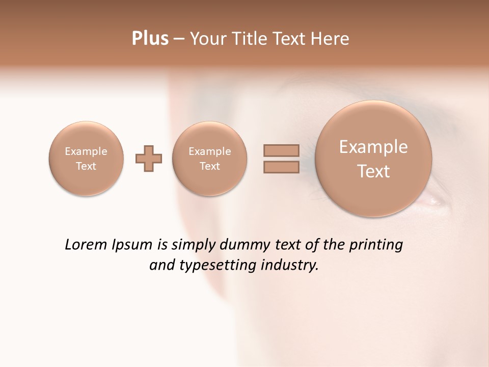 Eyelid Skin Healthy PowerPoint Template
