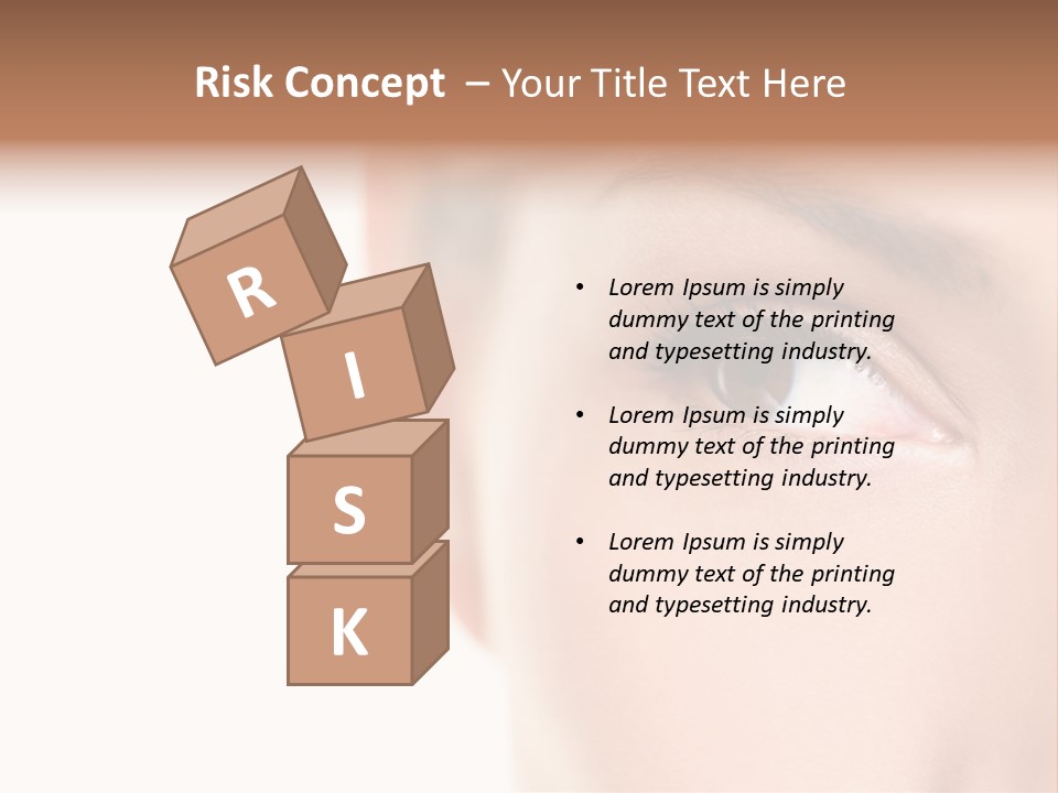 Eyelid Skin Healthy PowerPoint Template