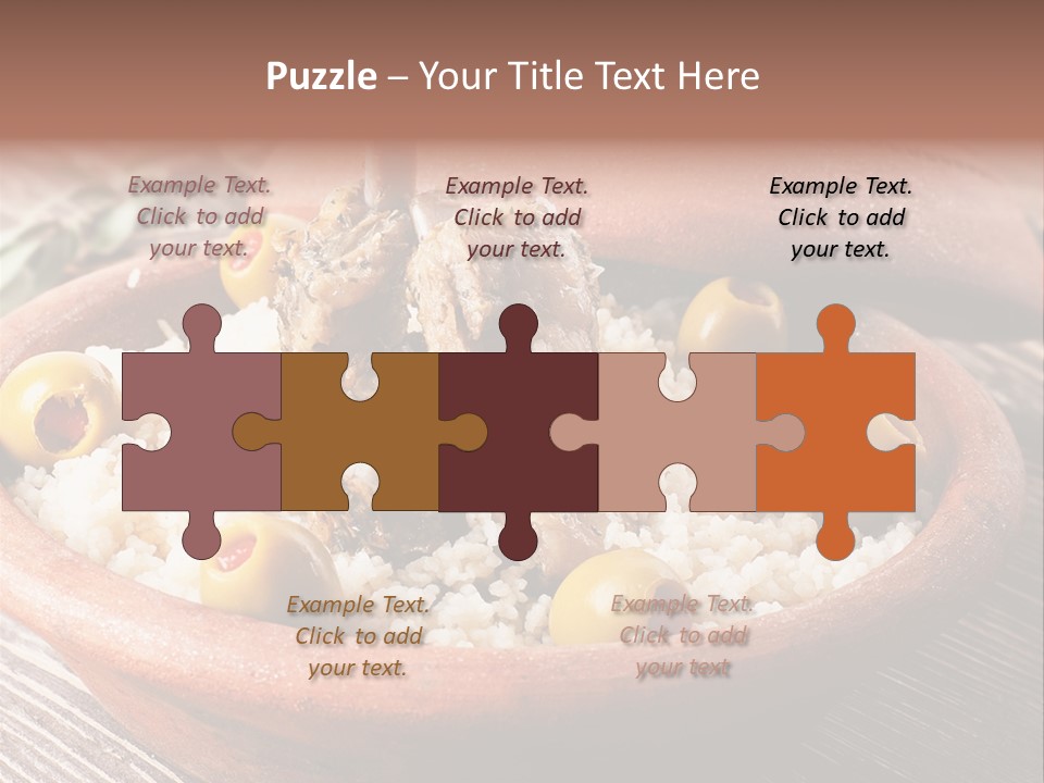 Oriental Lamb Dishware PowerPoint Template