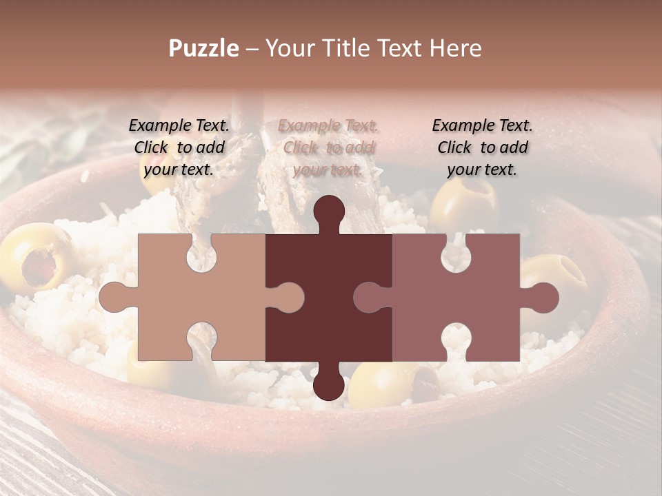 Oriental Lamb Dishware PowerPoint Template