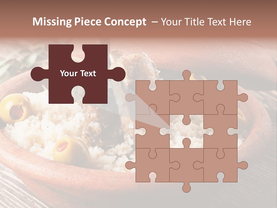 Oriental Lamb Dishware PowerPoint Template