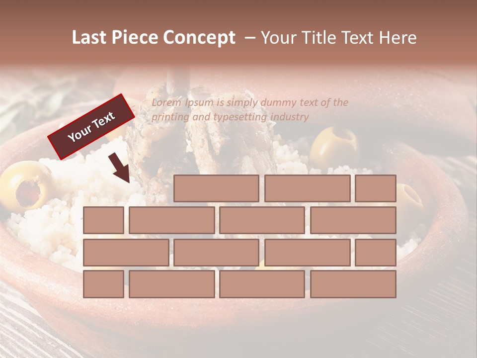 Oriental Lamb Dishware PowerPoint Template