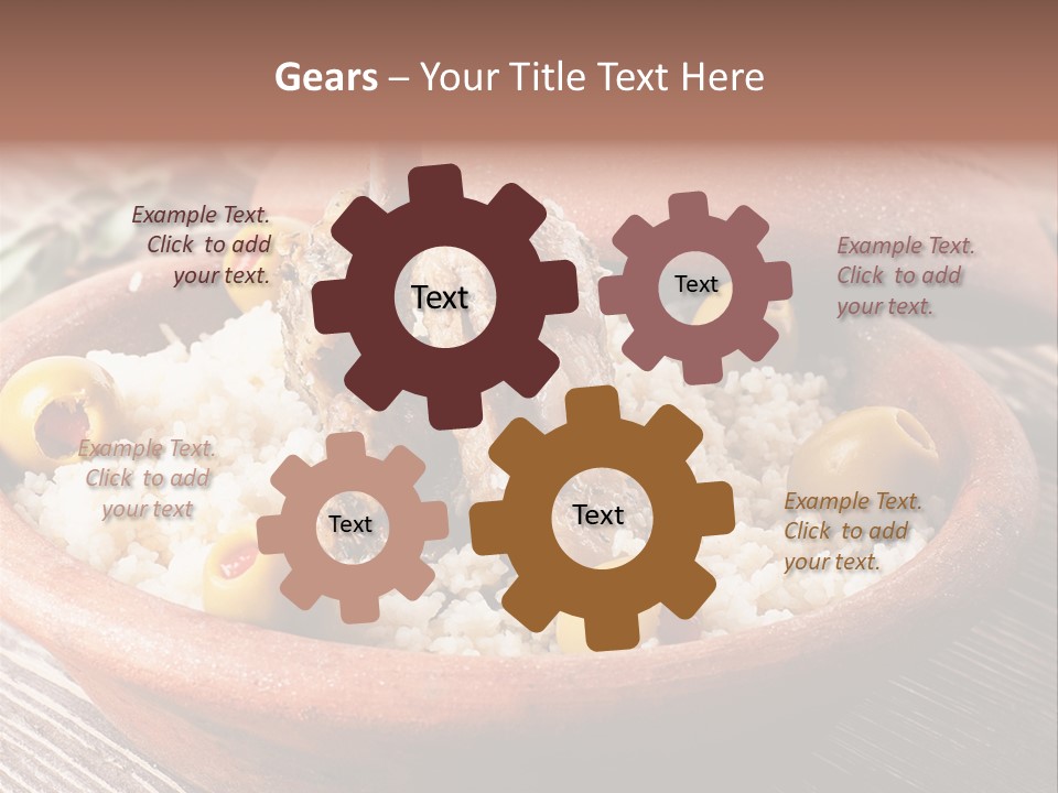 Oriental Lamb Dishware PowerPoint Template