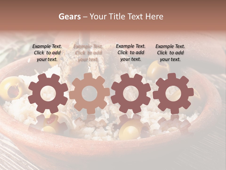 Oriental Lamb Dishware PowerPoint Template