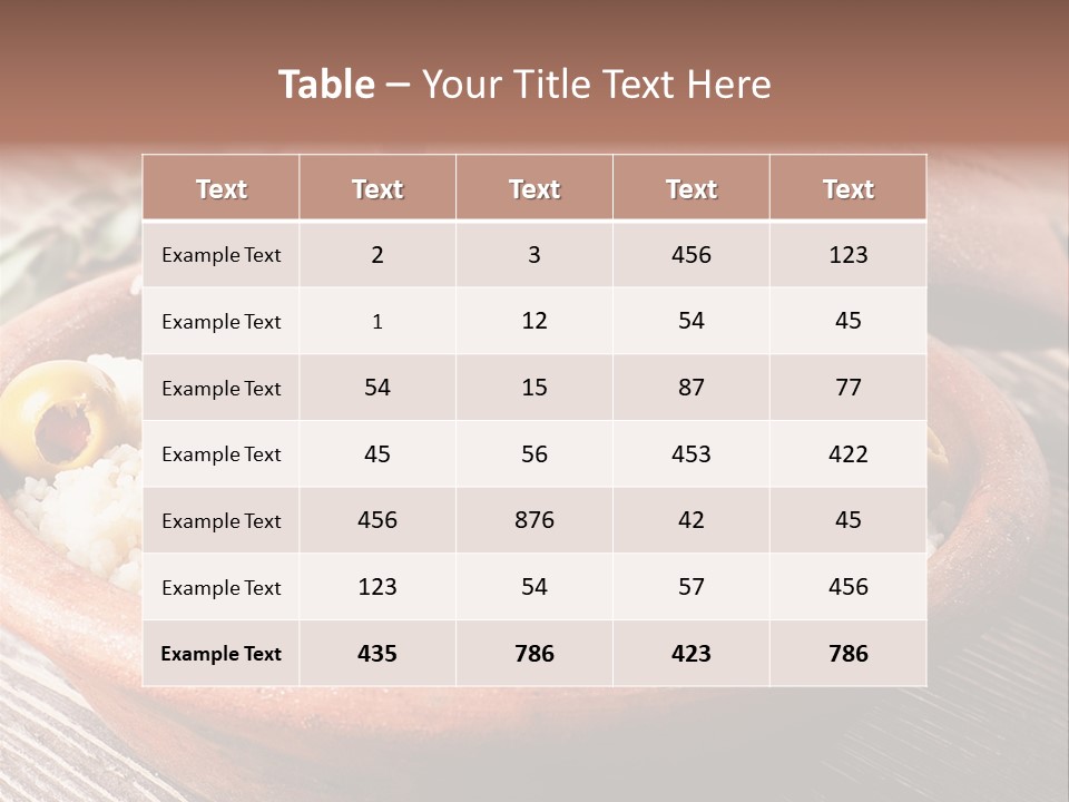 Oriental Lamb Dishware PowerPoint Template