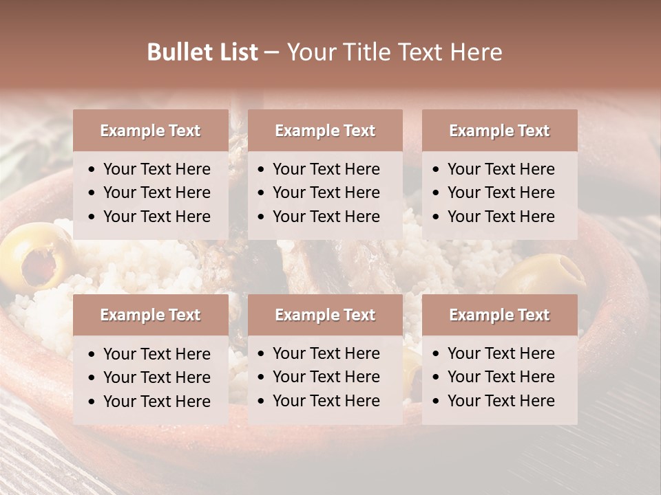 Oriental Lamb Dishware PowerPoint Template